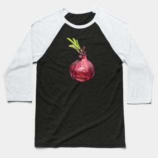 Red Onion Watercolor Baseball T-Shirt